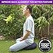 OMMETTA Waterproof Meditation Cushion – Natural and Organic Filled Yoga Pillow with Removable Machine Washable Anti-UV Cover [7 Colors – Round, Crescent] (Round Cover Only – Black, Round Cover Only)thumb 2