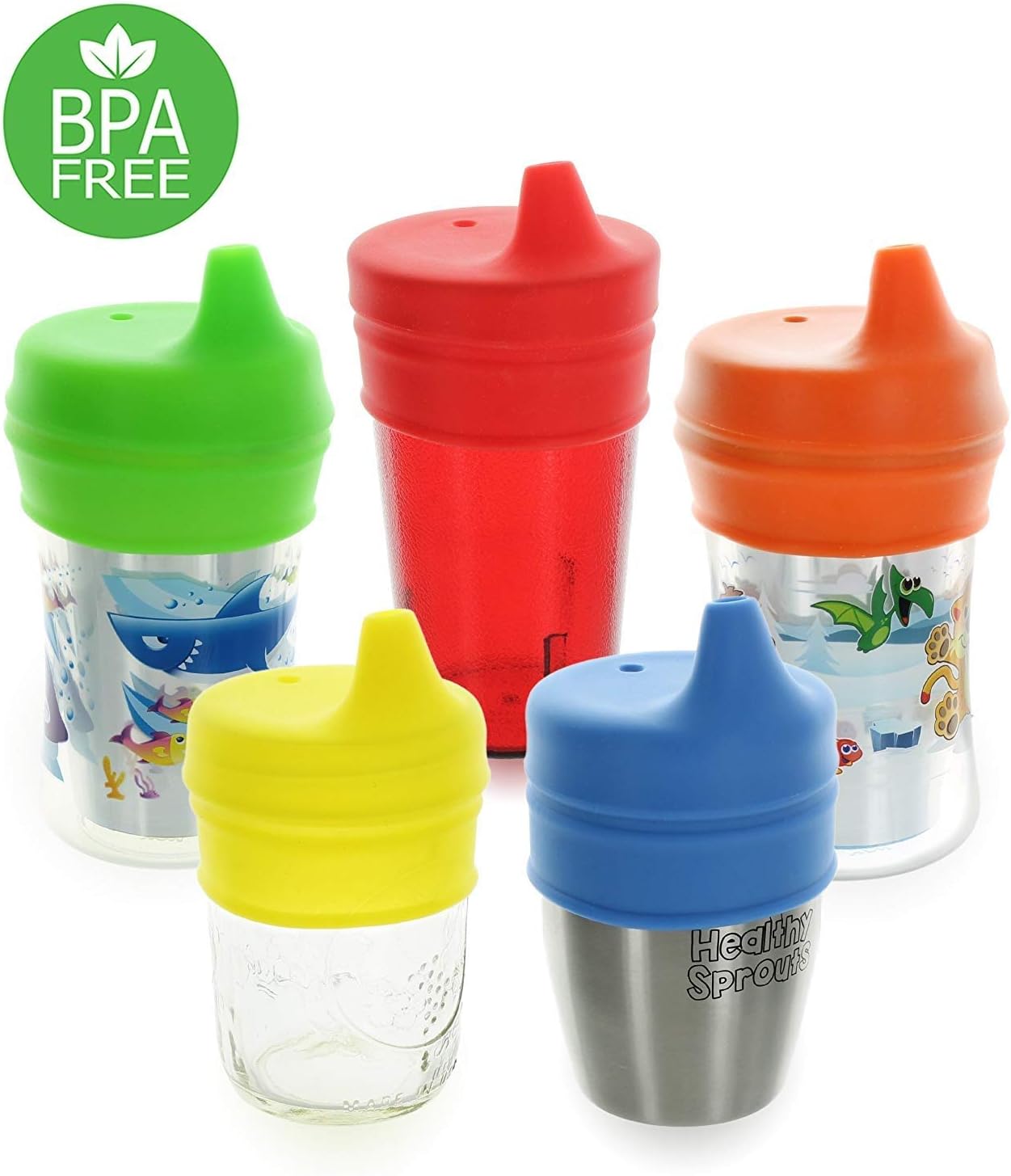 We store1 Silicone Baby Sipper Lids for Kids (Random Color)