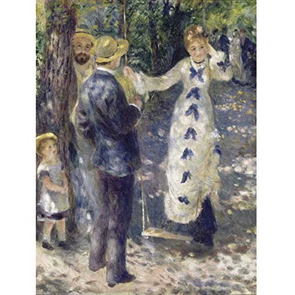 Auguste Renoir The Swing Art Print Canvas Premium Wall Decor Poster Mural