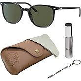 Ray-Ban RB2197 ELLIOT Square Shaped Sunglasses for Men & Women with Official RAYBAN Eyewear Kit