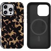 uCOLOR Compatible with iPhone 16 Pro Max Case [8 ft Drop Tested] Compatible with MagSafe - Protective Luxury Designer Mag Series Cases 6.9” (Tortoise Shell,16 Pro Max)