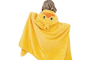 SEVDO Toddler Hooded Bath Towel, 27.5"X55" Girl Boy Robe with Hood 1-6,Soft Absorbent Baby Bath Towels, Highly Absorbent Bathrobe Blanket Kids Shower Gifts,Toallas de Baño para Bebe