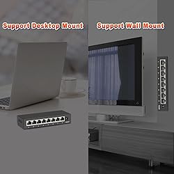 ienRon 8 Ports Gigabit Ethernet Switch,Unmanaged