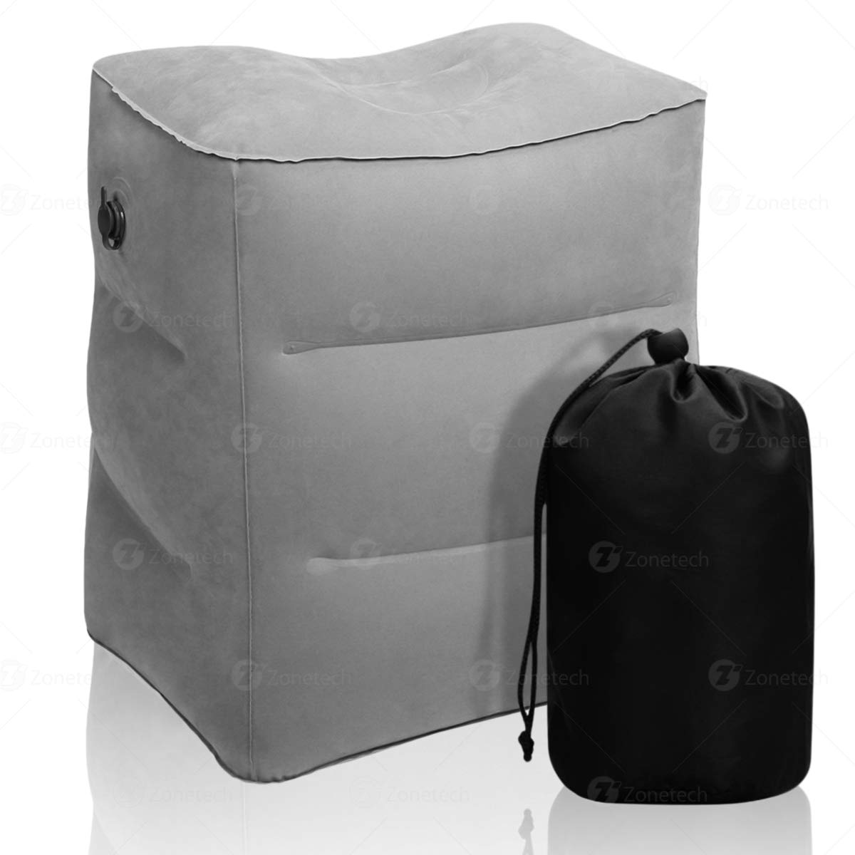 Zone Tech Inflatable Travel Pillow Leg Bed Air Foot Rest Comfort