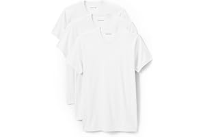 Lands' End Essentials Men's Crew Neck T-Shirt 3 Pack - Premium Cotton Tee, Casual Regular Fit