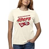 Team Fan Apparel NFL Womens Vintage Charm Tag-Less Soft T-Shirt, Ladies Football Tee, Officially Licensed