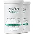 ALGAECAL Collagen: 4 Clinically-Supported Collagen Peptides VERISOL®, FORTIGEL®, UC-II®, FORTIBONE®, Anti-Aging Hydrolyzed Collagen Powder, 60 Servings, Made in USA