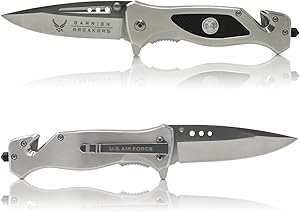Air Force Folding Elite Tactical Knife - Spring Assisted Air Force Rescue Knife
