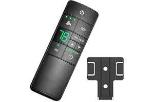 FEKOTS Hampton Bay Ceiling Fan Remote Control Replacement for Hampton Bay Home Decorators Collection ，3-Speed Timer Light Dimmer Thermostatic Control, 2AAZPHD3/HD3, KUJCE10320/TR222A, A25-TX031, 68108, 98108