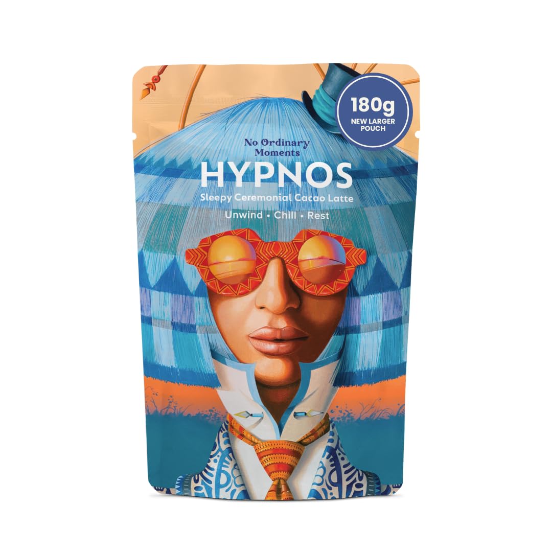 Hypnos | Sleepy Aid Chocolate Latte | Ceremonial Cacao, Magnesium, Chamomile, Reishi to help you unwind, relax and sleep | By No Ordinary Moments | 180g
