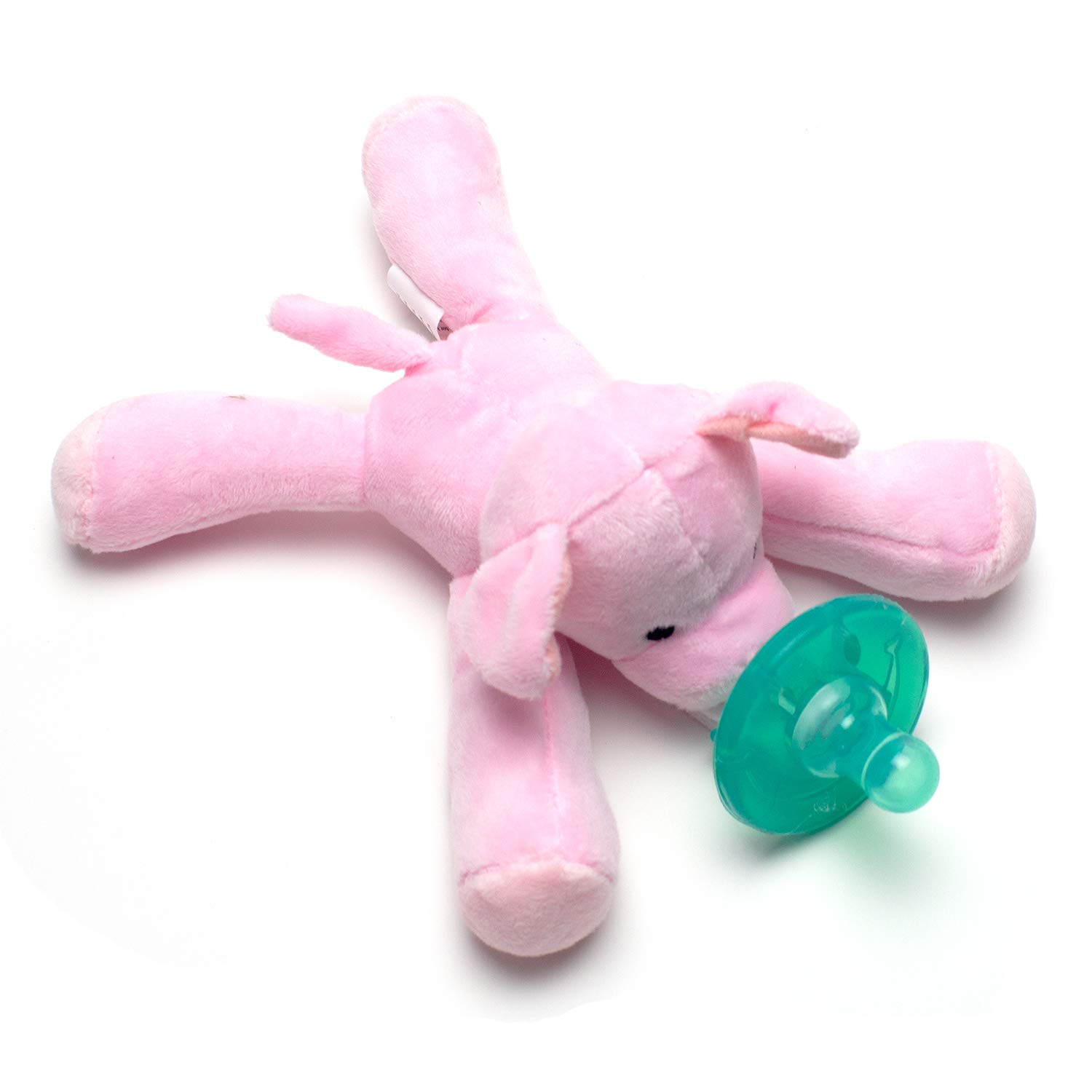 Stuffed Plush Animal & Detachable Silicone Pacifier Baby