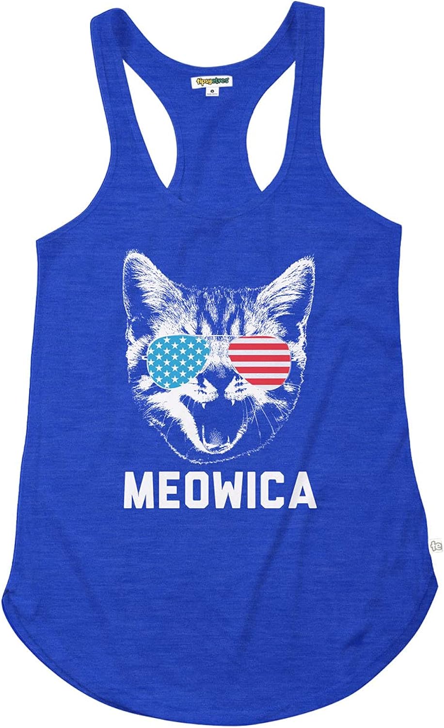 Tipsy Elves Women's Fun and Bright Patriotic Summer Tank Tops: Clothing