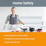 FireAngel 1 x 1 m Fire Blanket Kitchen Home Caravan EN 1869:2019 550C view 3