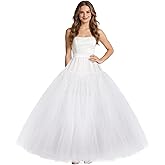 Make you perfect Full A-line Underskirt Petticoat Hoopless Skirt for Women