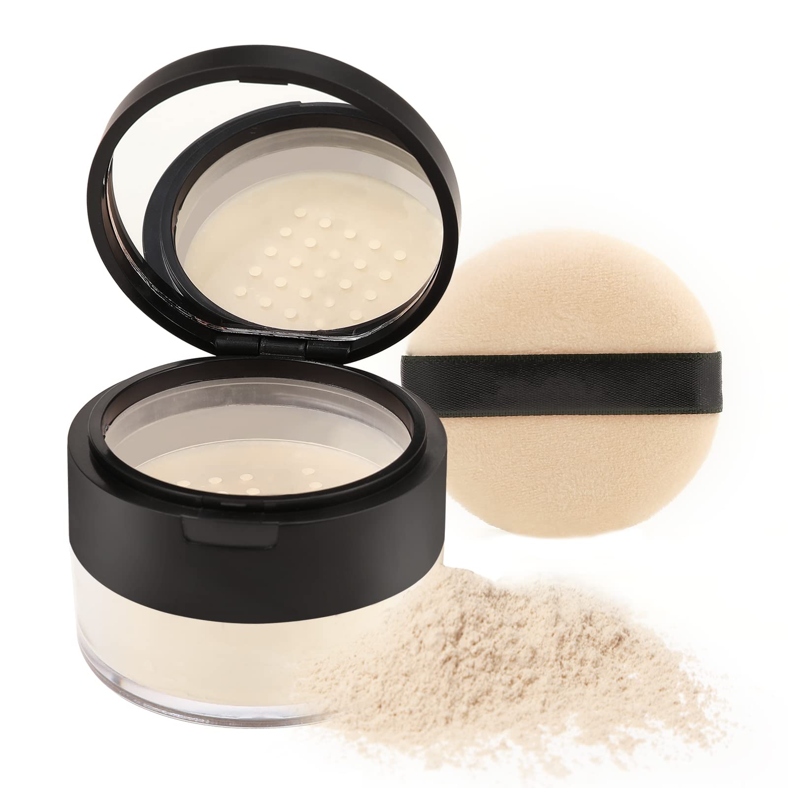 Boobeen Oil Control Loose Face Powder - Translucent, Matte Tint, Lightweight & Long Lasting Setting Powder