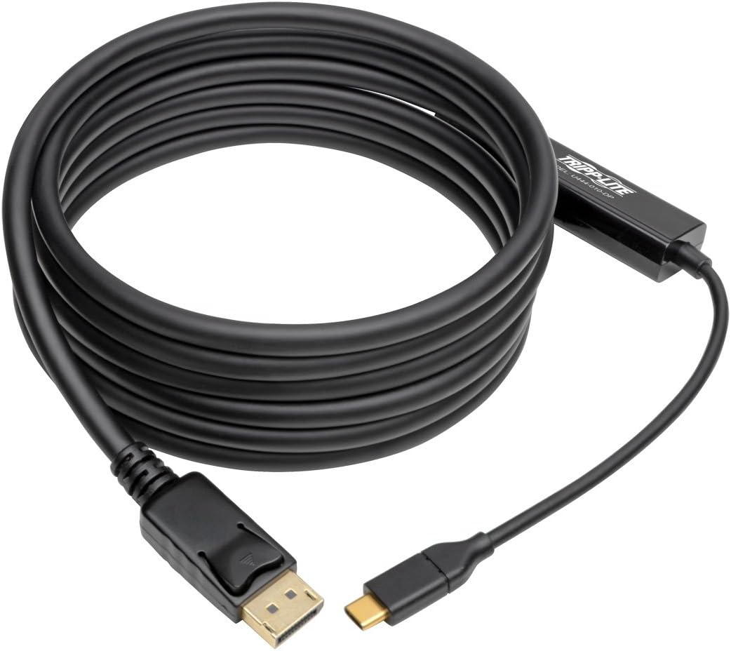 Tripp Lite USB-C to DisplayPort 4K Active Adapter Cable USB Type C to DP (M/M), 3.05 m (U444-010-DP), black, 10 Feet - Image 4