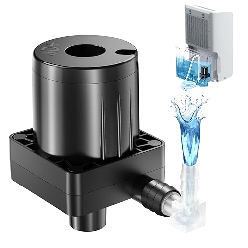 Upgraded Smart Automatic Small Water Pump for Dehumidifier, 15FT Drain Lift, Large Volume, Low Noise, Perfect for Basement Use, Compatible with Most Portable Dehumidifiers