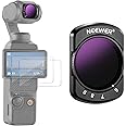 NEEWER Variable ND64-512 Filter Compatible with DJI Osmo Pocket 3, Magnetic 6-9 Limited Stops Adjustable ND Filter with HD Multi Coated Optical Glass/Aluminum Frame/2 LCD Screen Protectors
