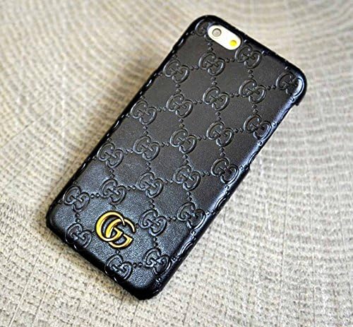 [HoYeung] Gand &amp; Elegant Embossed GG style case cover for Iphone 6/6S [4.7" Screen] (6/6S[4.7"screen]~Black)