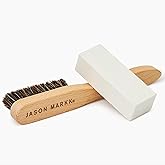 Jason Markk Suede Cleaning Kit, Shoe Cleaner, 2-Piece Set, Brush 
Stain Eraser, Sneaker Care, Ideal for Footwear, Safe for L