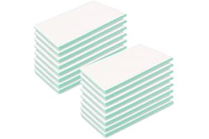 16 Pack 4" x 6" Rubber Stamp Carving Blocks, Soft Rubber for Craft Project - Great for Beginners (Green in The Middle)
