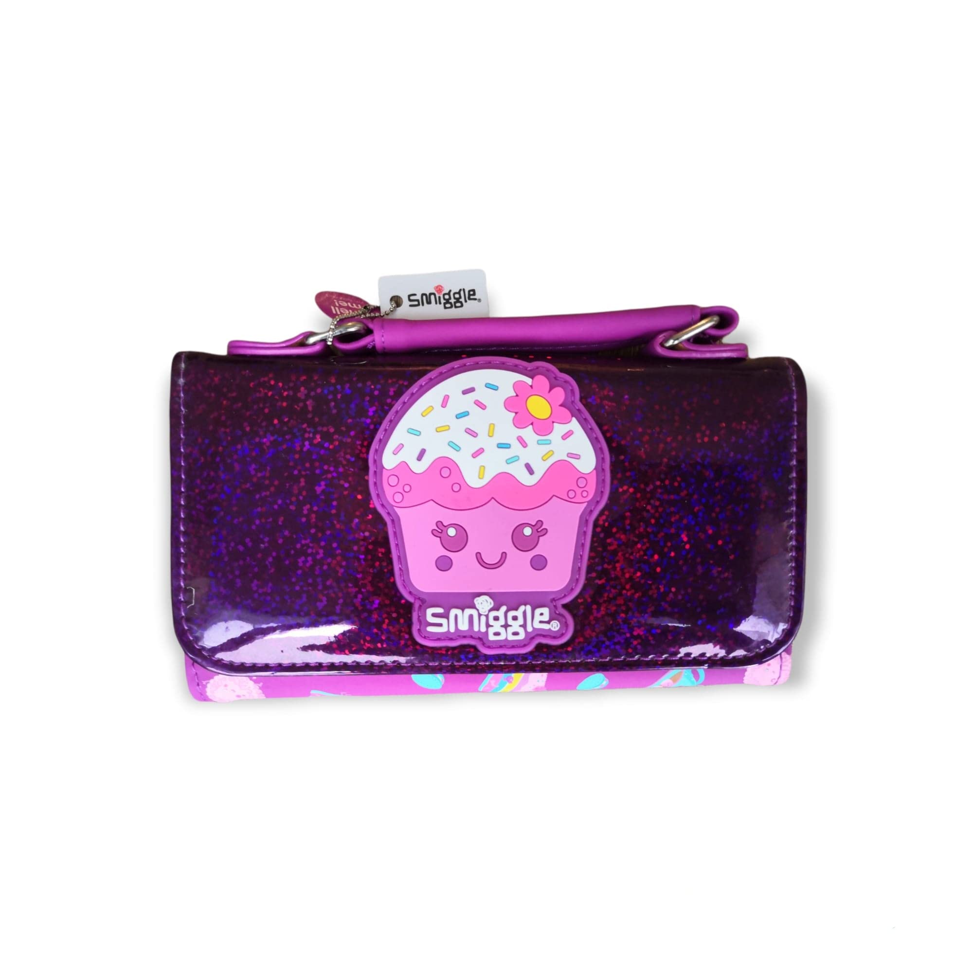 Smiggle City Handbag Media Pouch- Purple