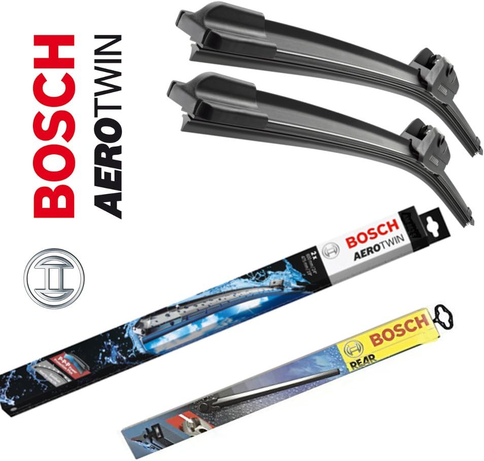 3 x Windscreen Wipers Front and Rear Bosch AeroTwin B-Aero-A430S-A330H