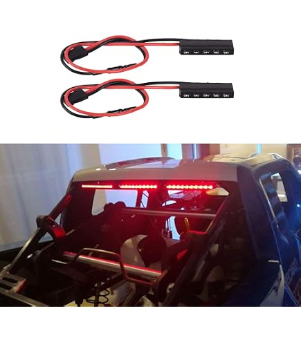 2 LED Angel Eyes 10 Mm Für 1:10 RC Crawler – Lila & Gelb, Mit Schalter, 4,2-6 V