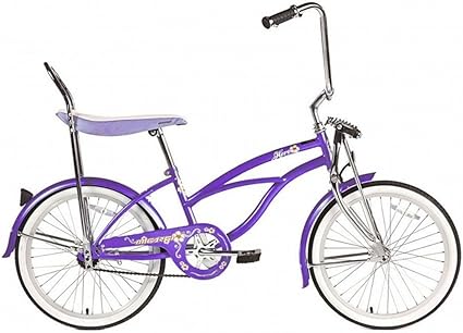 purple banana seat bike