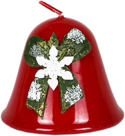 Candele Di Natale Immagini.Candela Di Natale Campana 75 X 85 Mm Fiocco Di Neve Di Rosso Campana Amazon It Casa E Cucina