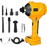 HUICCN Cordless Dust Blower for Dewalt 20V Battery, Handheld Leaf Blower Compressed Air Duster 447 MPH for Garages Workshop Sawmill Room Home Cleaning(Battery Not Included)