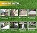 PZG Premium Artificial Grass Patch w/ Drainage Holes & Rubber Backing | 4-Tone Realistic Synthetic Grass Mat | 1.6-inch Blade Height | Lead-Free Fake Grass for Dogs or Outdoor Decor | Size: 5' x 3.3'