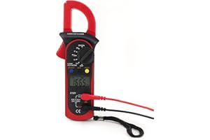 ERYUE Digital Clamp Meter Reliable Multimeter DCAC Voltage Tester for Laboratory Trusty Tool 3 3/4-Digit (Red)