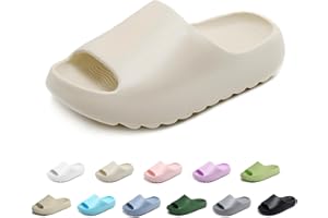 xinlanlin Kids Cloud Slides Slippers For Girls Boys,Pillow House Slippers Non-Slip Super Soft Quick Drying Shower Cushioned Slides Bathroom Thick Sole Sandals Indoor Outdoor Slippers