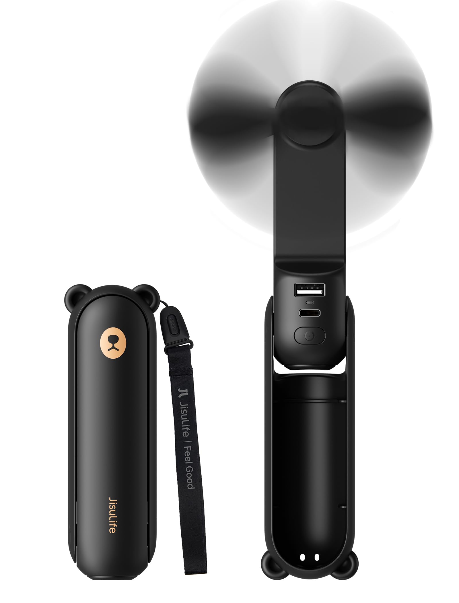 JISULIFE 3 IN 1 Portable Fan with Power Bank & Flashlight Featured