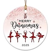 Ballerina Christmas Ornament 2025 - Ballet Dance Gifts for Dancers Women, Girls, Ballet Ornaments for Christmas Tree, Ballerina Gifts for Instructors, Teachers, Dance Recital Gift Ideas