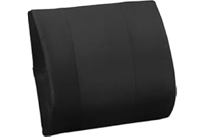 THERA CARE TheraCare Back-2-Comfort Lumbar Cushion | 14” Across, 13” High, 5” Deep | Puncture Resistant Contoured Foam | Orthopedic Posture Support | Ease Back Discomfort | Removable Cover