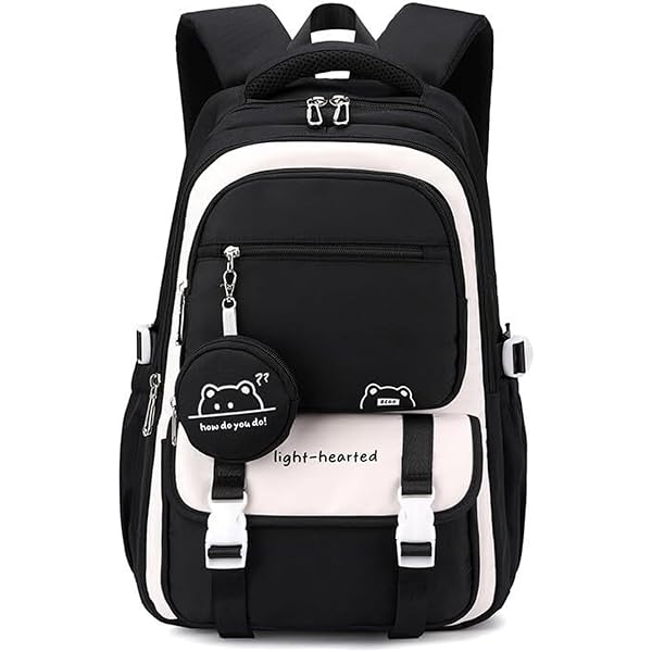 KiuLoam 17 Inch Backpack – Neon Stars Print Laptop Backpack For School, Travel, Daypack For Teens & Adults