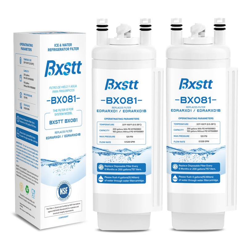 Photo 1 of EDRARXD1 Water Filter Replacement, Compatible with Whirlpool EDRARXD1, Everydrop Filter A, EDRARXD1B, Pack of 2