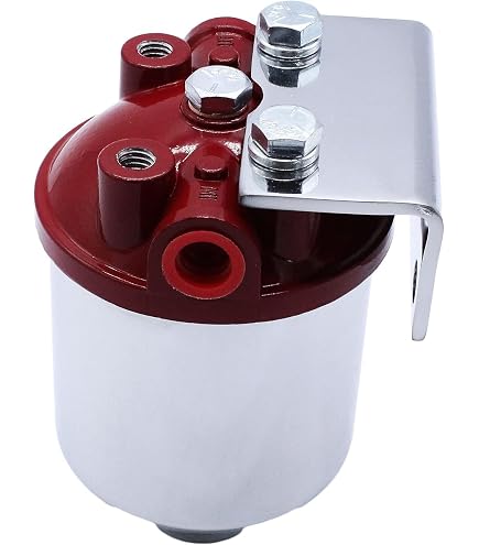 3/8" Inline Fuel Filter Chrome Canister - High Flow For Carbureted Chevy, Ford
