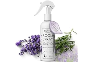French Lavender Room Spray & Linen Spray – 237 mL Alcohol-Free, Naturally Preserved Plant-Based Air Freshener – Calming & Ser