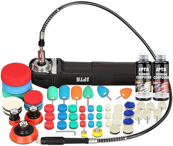 SPTA Mini Polishing Machine RO Rotary Polisher Detailing Polishing with