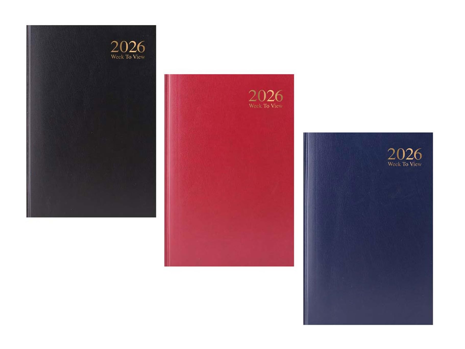 A4 Week to View Diary 2026 Planner With Hardback Cover, Assorted Colors For Home and Office Use, 1 Pc