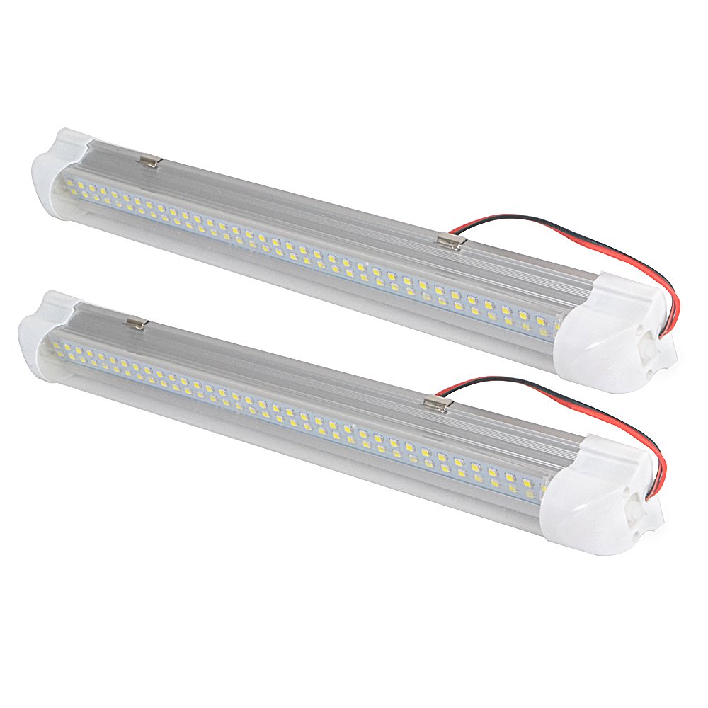Interior Light Strip for Car Camper Van Bus Caravan Boat Motorhome Kitchen Bathroom Bar white Lamp 12V 72 LED, Set of 2 (Set of 2)