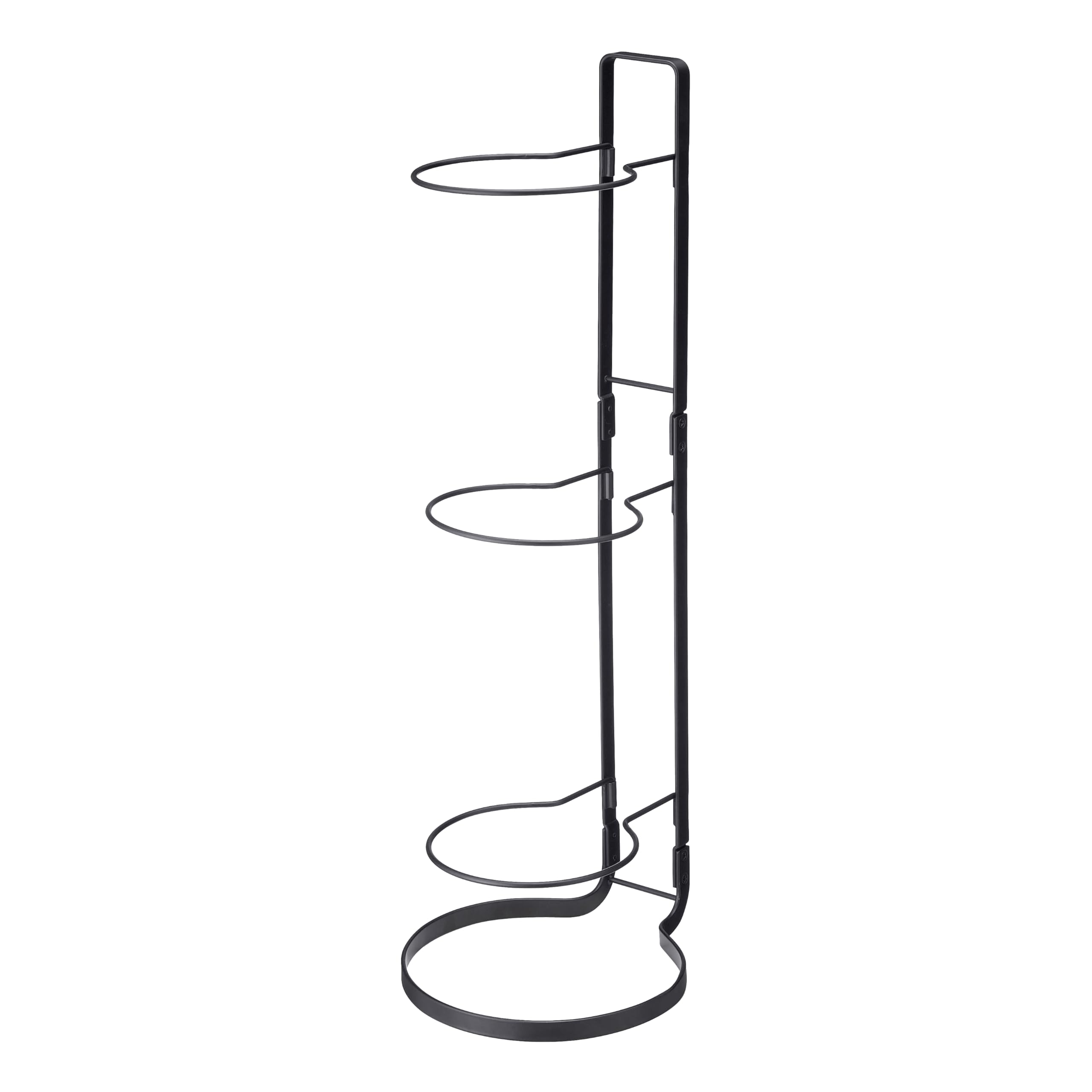 Yamazaki 7290 FRAME Ball Stand, Black, Steel, Minimalist Design, 20.5 x 25.5 x 65 cm (LxWxH)