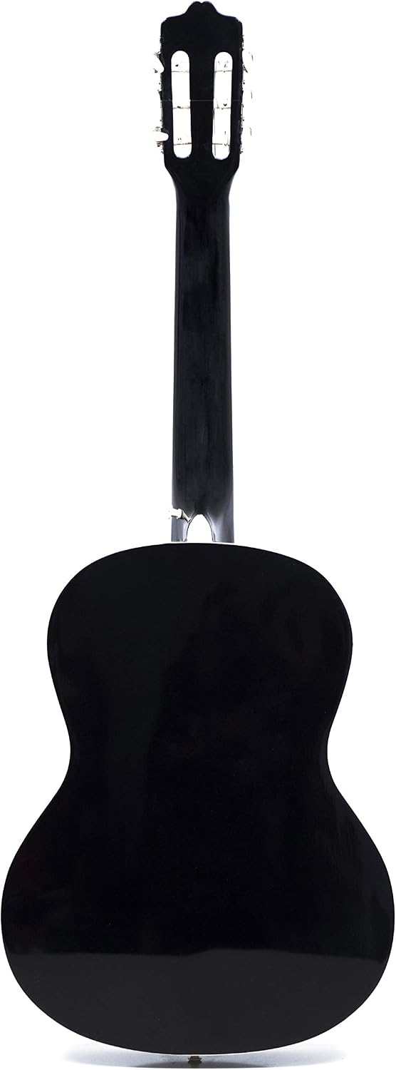 Rio 39'' 4/4 Full Size Acoustic Nylon Classical String Guitar Package Pack - New (Black) - Image 4