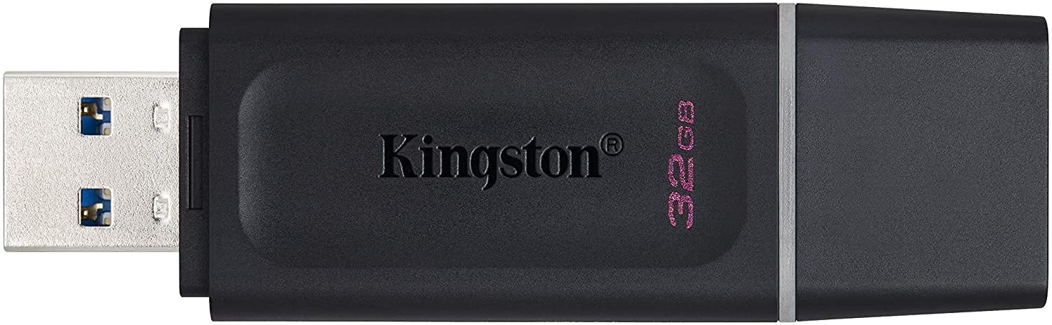 Kingston 32GB (5 Pack) DataTraveler Exodia USB 3.2 100MB/s Flash Drive DTX/32GB Bundle with (1) GoRAM Black Lanyard