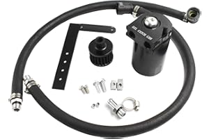 YZQPNB Oil Catch Can Passenger Side Oil Separator Tank with Breather Filter Compatible with Ford F150 5.0L/2.7EB/3.5EB 2011-2021, Raptor 3.5L Ecoboost 2017-2021, Expedition 3.5L EcoBoost 2018-2021