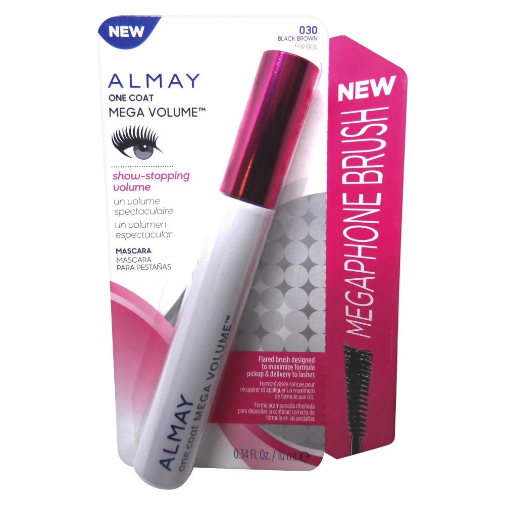 Almay Mega Volume Mascara 030 Black Brown, 0.34 Fl. Ounce/10ml