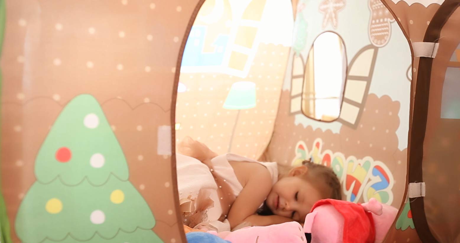 Homfu Play Tent For Kids For Indoor Outdoor Playhouse Boys Girls Child Gift Gingerbread House